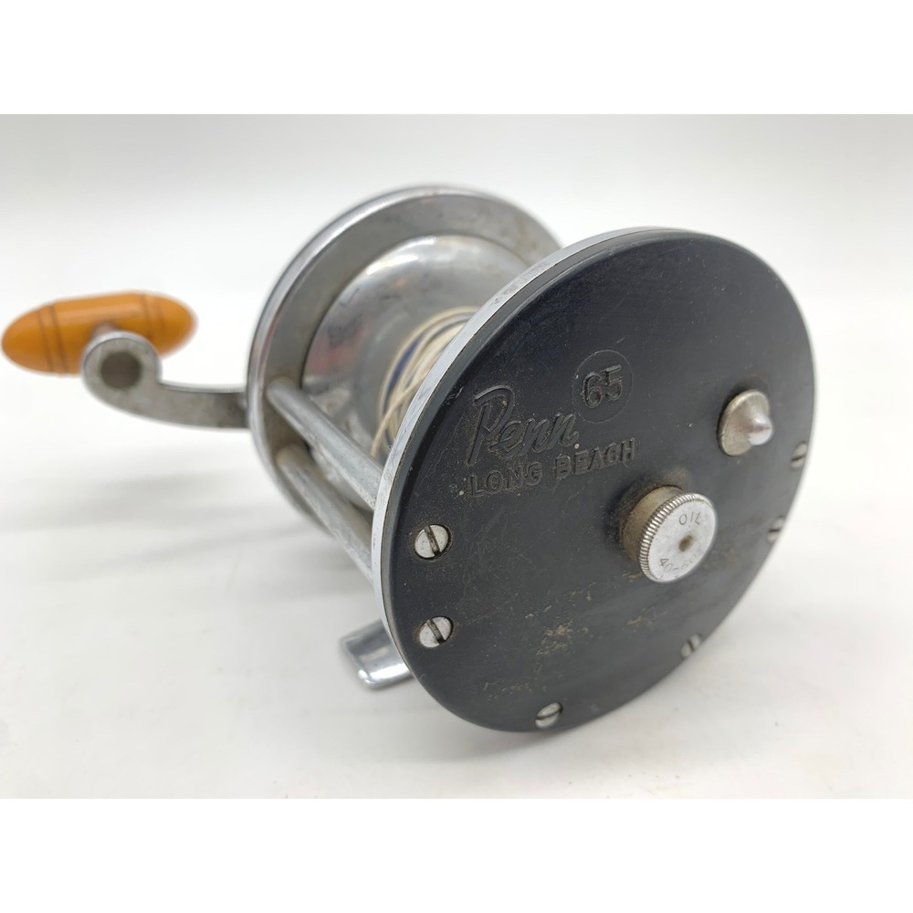 Penn Long Beach 65 Fishing Reel Black Vintage Conventional Salt Water Star Drag